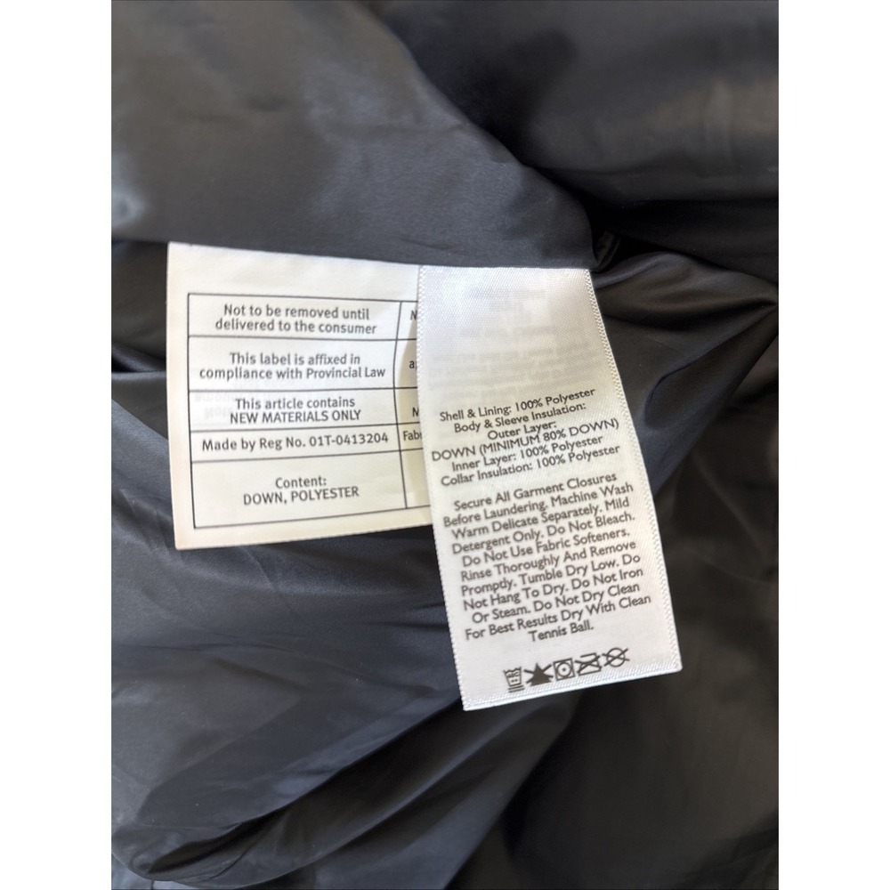 Eddie Bauer Long Down Full-Zip Parka Puffer Jacket Black Size TXXL Tall 2X - Picture 9 of 9